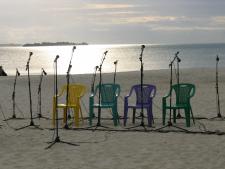 Culture Taarab Orchestra film at the beach
